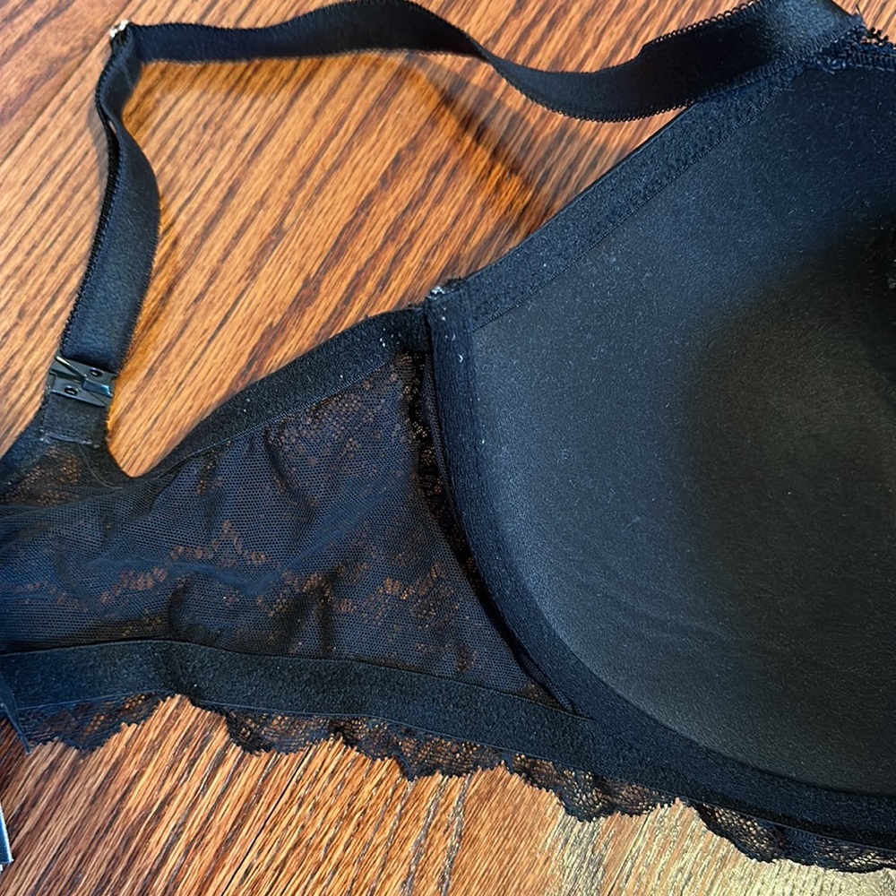 Victoria Secret black Dream Angels lightly lined lace Demi bra - size 36DDD - Picture 5 of 6